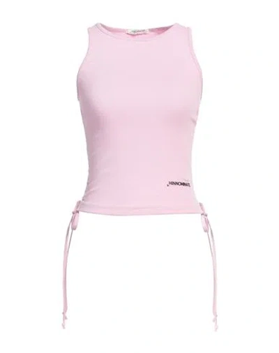 Hinnominate Woman Tank Top Pink Size M Cotton, Elastane In Pink