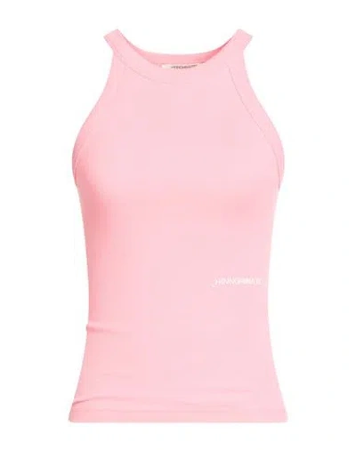 Hinnominate Woman Tank Top Pink Size Xs Cotton, Elastane