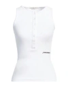 Hinnominate Woman Mini Dress White Size S Cotton, Elastane