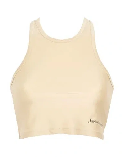 Hinnominate Woman Top Beige Size M Polyamide, Elastane In Neutral