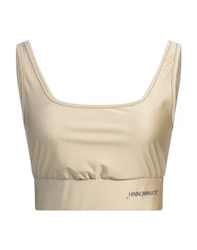 Hinnominate Woman Top Beige Size M Polyamide, Elastane In Neutral