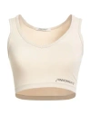 Hinnominate Woman Top Beige Size Xs Cotton, Elastane In Neutral