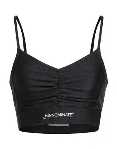 Hinnominate Woman Top Black Size M Polyamide, Elastane