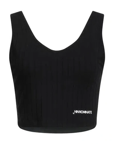 Hinnominate Woman Top Black Size M Viscose, Elastane