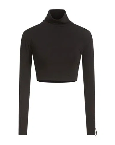 Hinnominate Woman Top Black Size Xs Rayon, Polyamide, Elastane