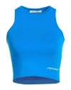 Hinnominate Woman Top Bright Blue Size Xs Cotton, Elastane