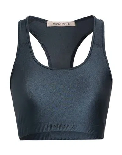 Hinnominate Woman Top Charcoal Size M Polyamide, Elastane In Blue