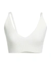 Hinnominate Woman Top Ivory Size Xs Viscose, Acrylic, Elastane In White