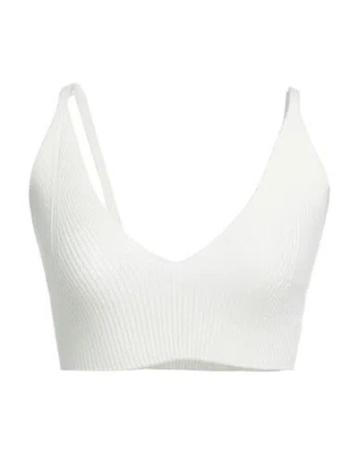 Hinnominate Woman Top Ivory Size Xs Viscose, Acrylic, Elastane In White