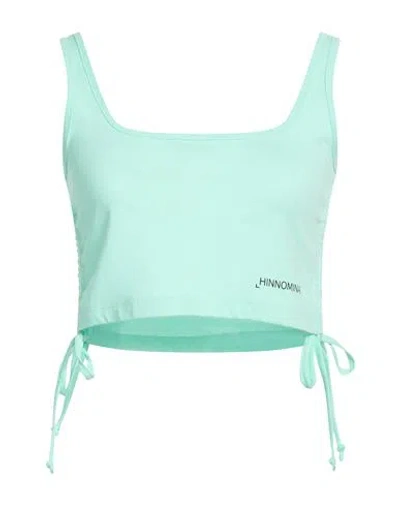 Hinnominate Woman Top Light Green Size S Cotton