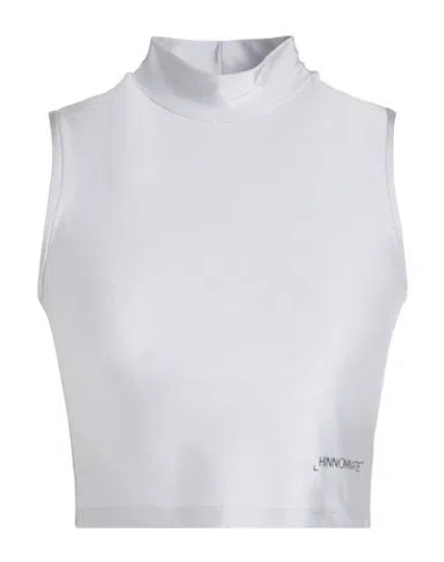 Hinnominate Woman Top Light Grey Size L Polyamide, Elastane In Gray
