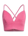 Hinnominate Woman Top Magenta Size L Cotton