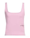 Hinnominate Woman Top Pink Size M Cotton, Elastane