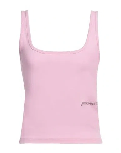 Hinnominate Woman Top Pink Size M Cotton, Elastane
