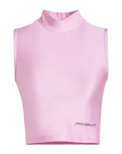 Hinnominate Woman Top Pink Size M Polyamide, Elastane