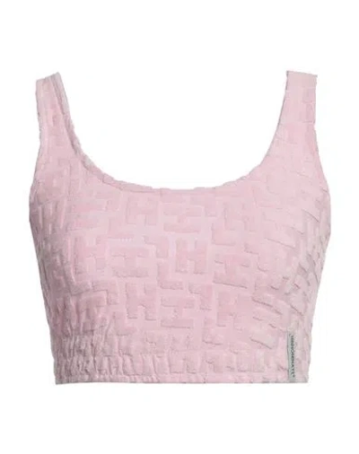 Hinnominate Woman Top Pink Size Xl Cotton, Polyester