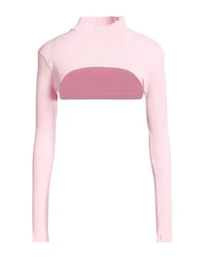 Hinnominate Woman Top Pink Size Xs Cotton, Elastane