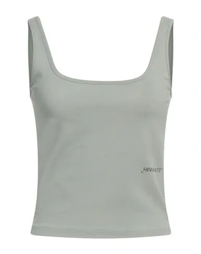 Hinnominate Woman Top Sage Green Size M Cotton, Elastane