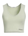 Hinnominate Woman Top Sage Green Size M Cotton, Elastane In Green