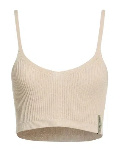 Hinnominate Woman Top Sand Size M Viscose, Elastane In Neutral