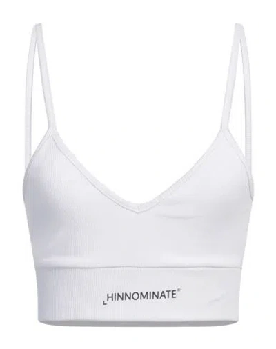 Hinnominate Woman Top White Size L Cotton, Elastane