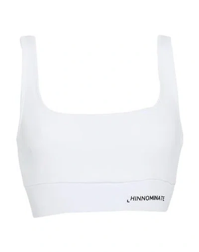 Hinnominate Woman Top White Size M Cotton, Elastane