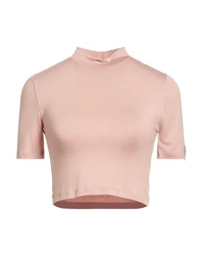 Hinnominate Woman T-shirt Antique Rose Size L Viscose, Elastane In Pink