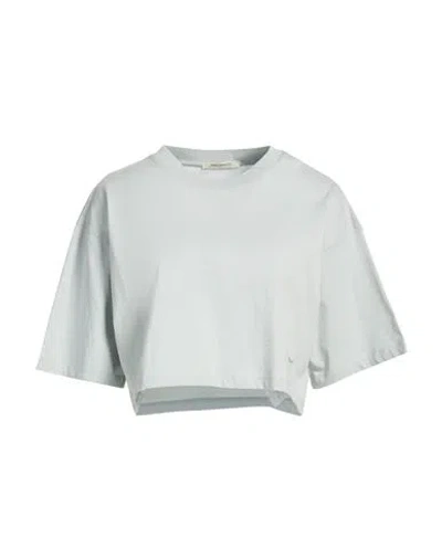 Hinnominate Woman T-shirt Light Grey Size M Cotton In Gray