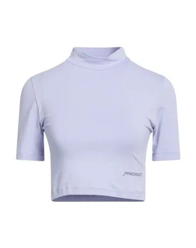 Hinnominate Woman T-shirt Lilac Size M Cotton, Elastane In Purple