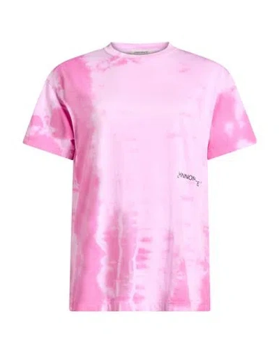 Hinnominate Woman T-shirt Pink Size L Cotton