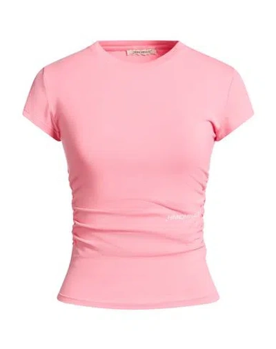 Hinnominate Woman T-shirt Pink Size Xs Cotton, Elastane