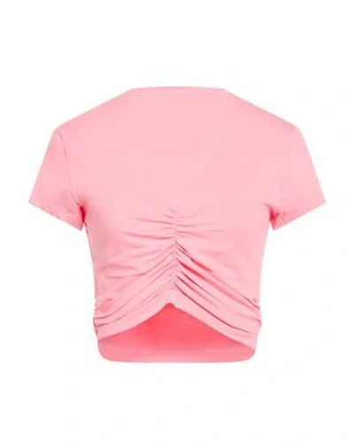 Hinnominate Woman T-shirt Pink Size Xs Cotton, Elastane