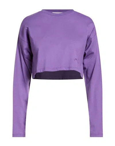 Hinnominate Woman T-shirt Purple Size S Cotton