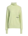 Hinnominate Woman Turtleneck Lime Green Size Xl Viscose, Polyester, Polyamide