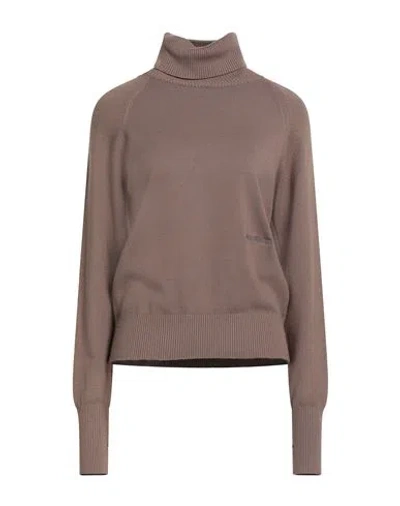 Hinnominate Woman Turtleneck Camel Size M Viscose, Polyester, Polyamide