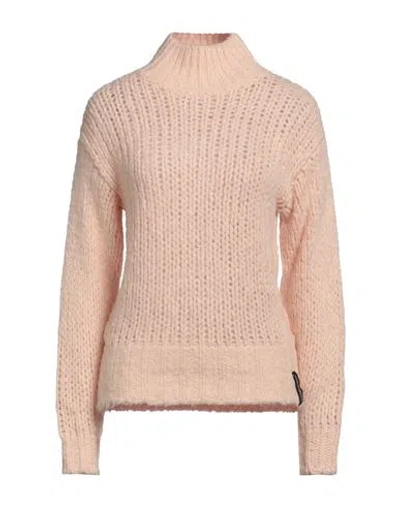 Hinnominate Woman Turtleneck Light Pink Size S Acrylic, Polyamide, Alpaca Wool, Wool