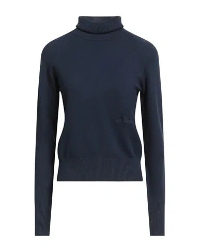 Hinnominate Woman Turtleneck Navy Size Xs Viscose, Polyester, Polyamide