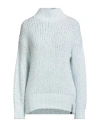 Hinnominate Woman Turtleneck Sky Blue Size L Acrylic, Polyamide, Alpaca Wool, Wool