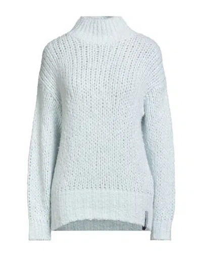 Hinnominate Woman Turtleneck Sky Blue Size L Acrylic, Polyamide, Alpaca Wool, Wool