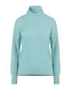 Hinnominate Woman Turtleneck Sky Blue Size Xs Polyamide, Viscose, Wool, Cashmere
