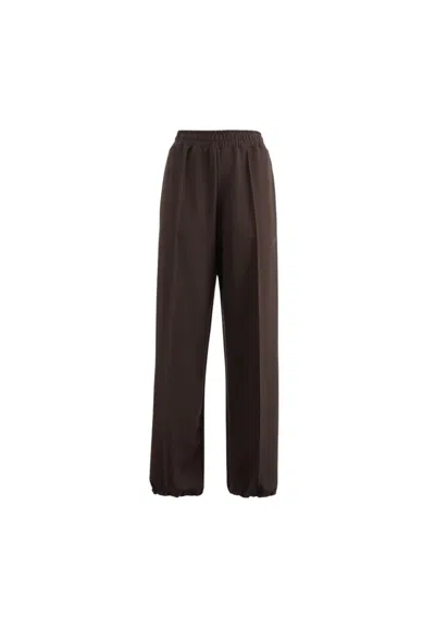 Hinnominate Women's Sweatshirt Pants  With Logo In Brown