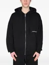 Hinnominate Zip Hooded Sweatshirt In Black