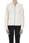 Hinnominate Zippered Sweatshirt In White