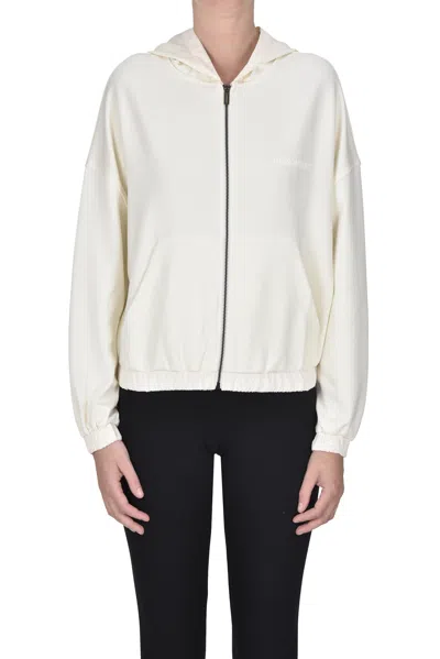 Hinnominate Zippered Sweatshirt In White