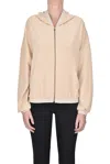 Hinnominate Zippered Sweatshirt In Metallic
