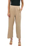Hinson Wu Abby Ankle Pant In Tan In Brown