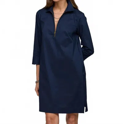 Hinson Wu Alessa Sleeve Dress In Navy In Blue