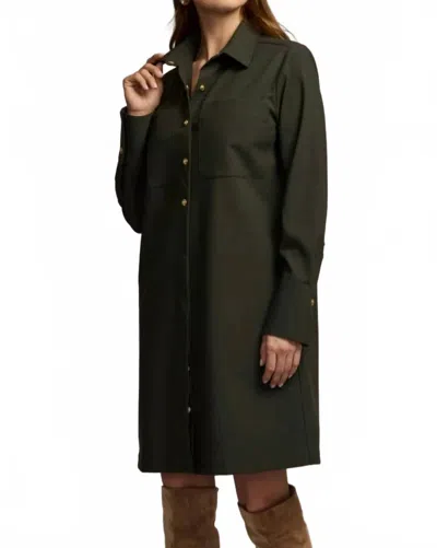 Hinson Wu Astrid Long Sleeve Dress In Oregano In Gray