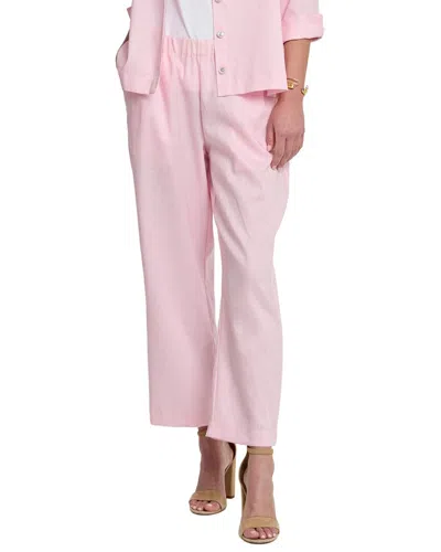Hinson Wu Bianca Linen Pant In Pink