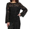Hinson Wu Blakely Lace Top In Black In Black